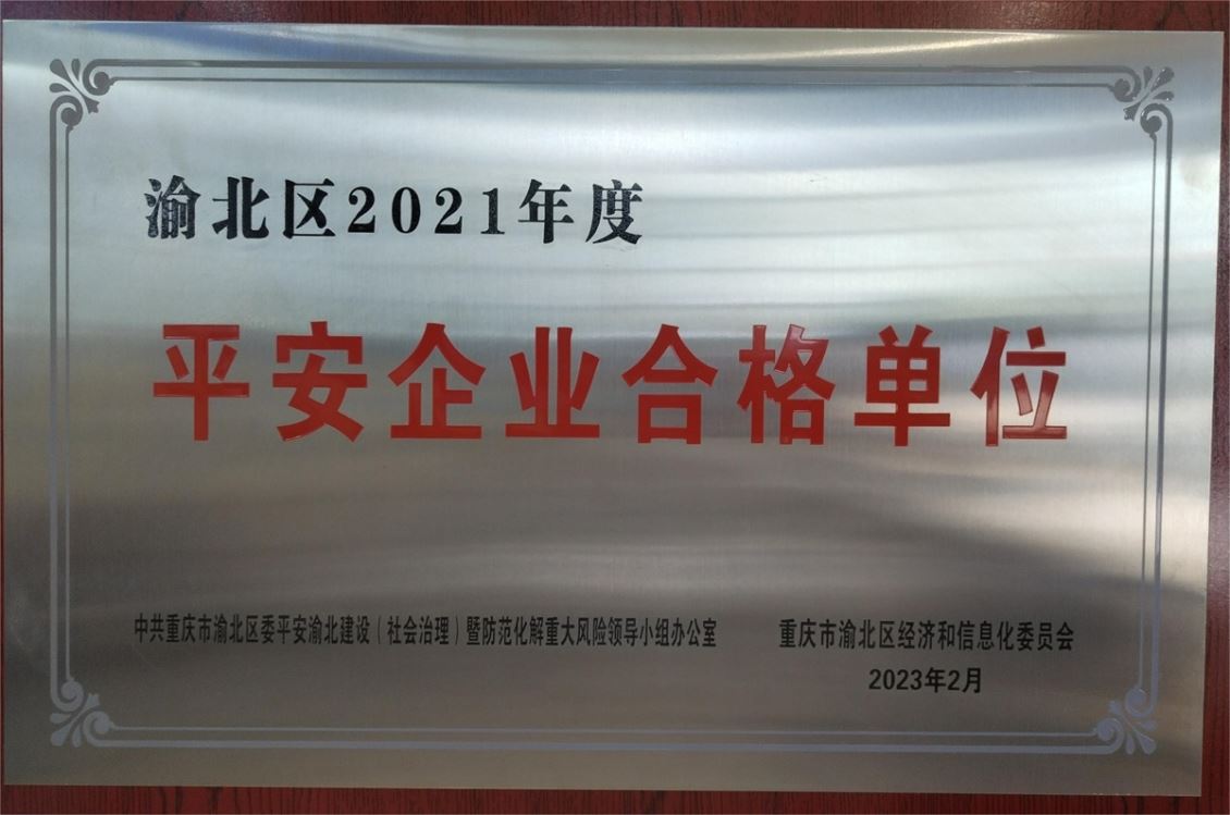 2021年渝北区平安企业