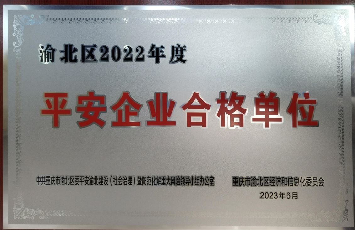2022年渝北区平安企业